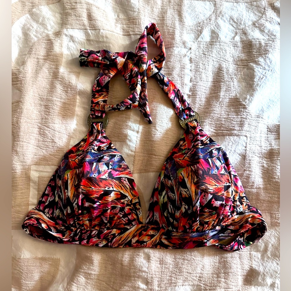 Bikini top multicolored slightly padded
